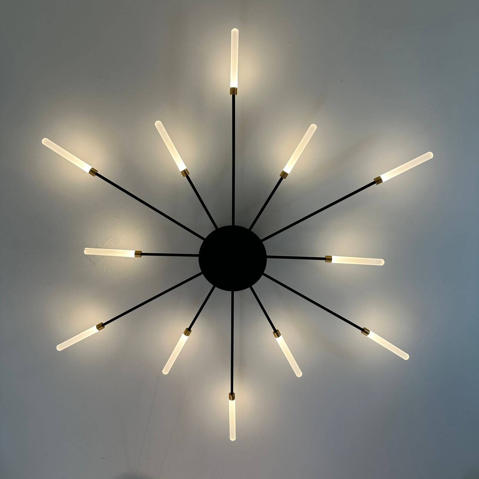 Lustre Luminária de Teto Nórdico Sputnik de Led (12 hastes)