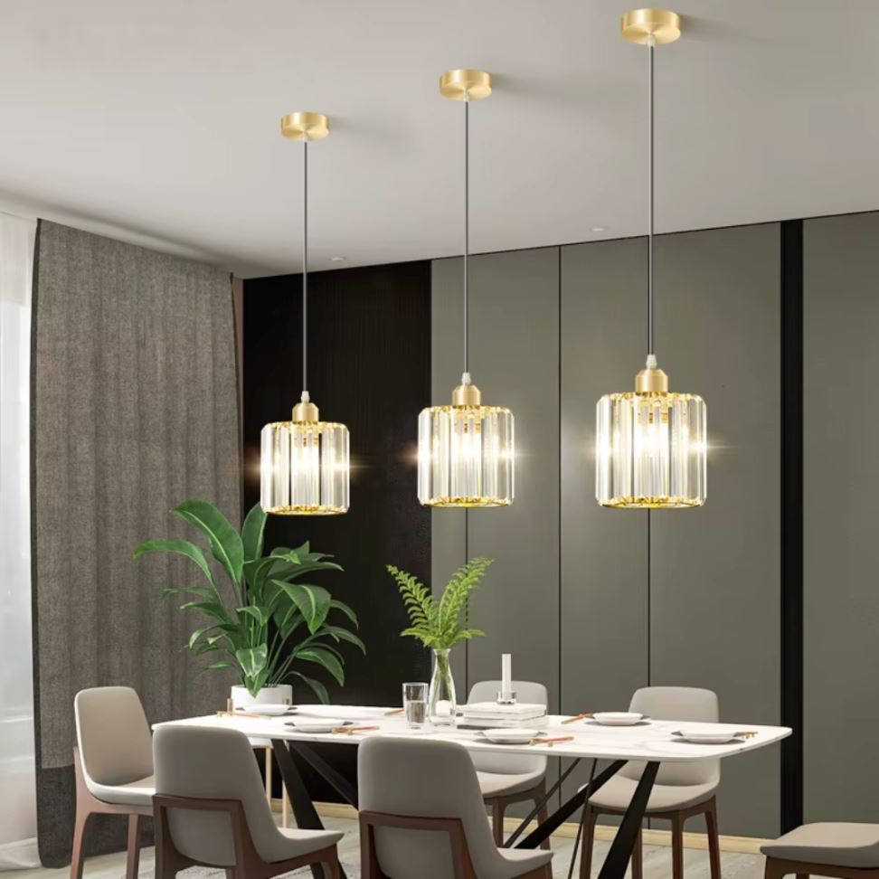 Lustre Pendente de Luxo Glossy em Crystal K9