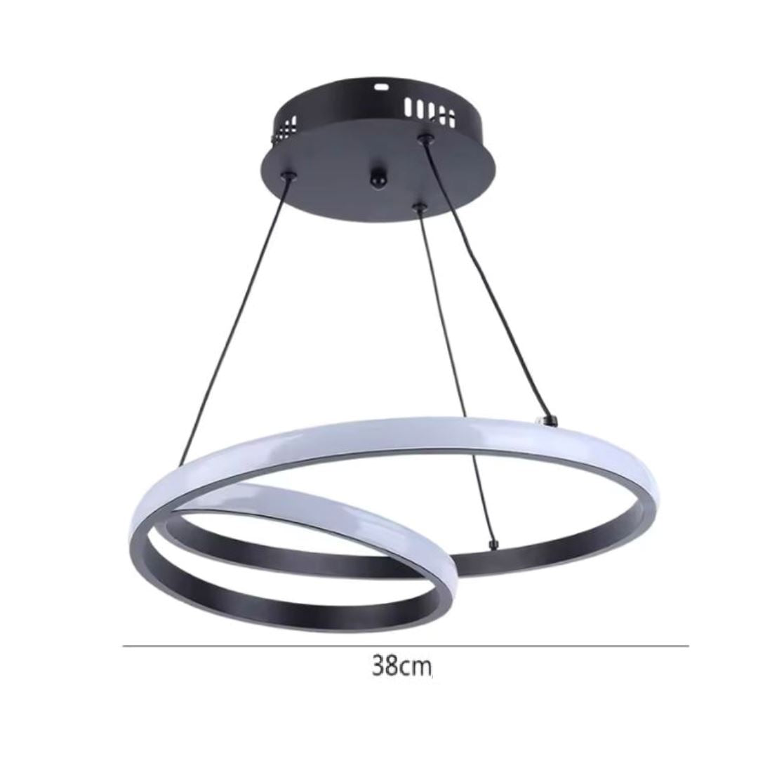 Lustre Pendente Entrelaço Circular Led