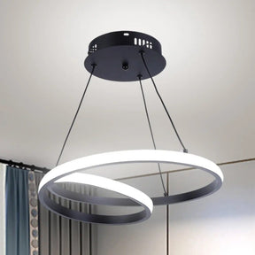 Lustre Pendente Entrelaço Circular Led