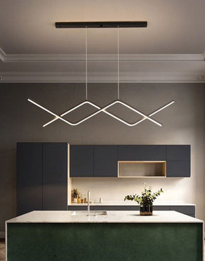 Lustre Pendente Wave Line II em Led