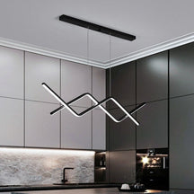 Lustre Pendente Wave Line II em Led