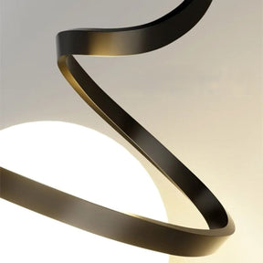 Lustre Pendente Orbit Spiral em LED