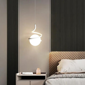 Lustre Pendente Orbit Spiral em LED